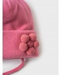Шапка трикотажная для девочек светло-розовый