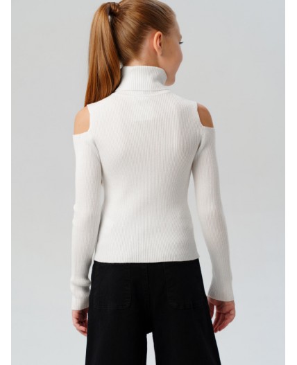 Водолазка трикотажная для девочек молочный