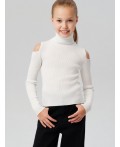 Водолазка трикотажная для девочек молочный