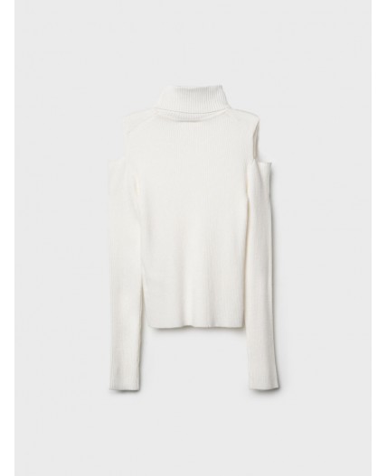 Водолазка трикотажная для девочек молочный