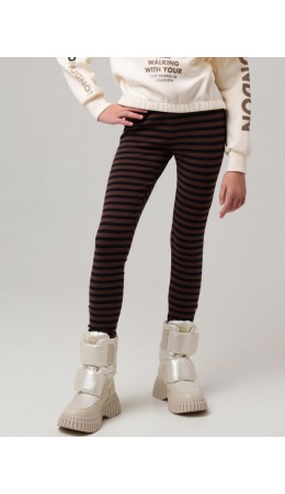 Брюки трикотажные для девочек (легинсы) черный,коричневый