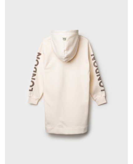 Платье трикотажное для девочек молочный