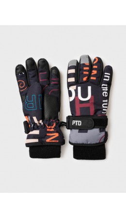 Перчатки текстильные для мальчиков разноцветный