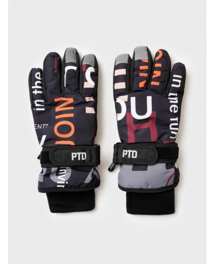 Перчатки текстильные для мальчиков разноцветный