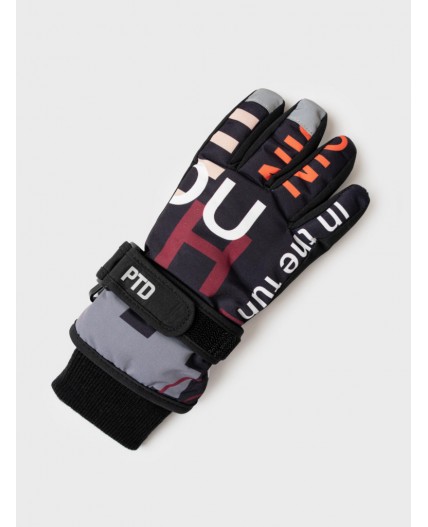 Перчатки текстильные для мальчиков разноцветный