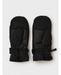 Варежки текстильные для девочек черный