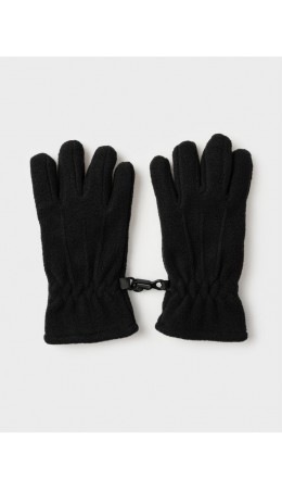Перчатки трикотажные для девочек черный