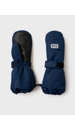Варежки текстильные для мальчиков тёмно-синий