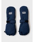 Варежки текстильные для мальчиков тёмно-синий
