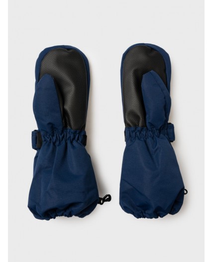 Варежки текстильные для мальчиков тёмно-синий