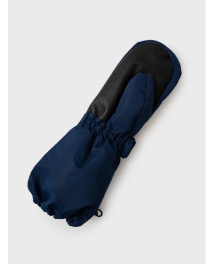 Варежки текстильные для мальчиков тёмно-синий