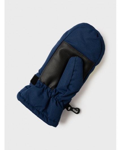 Варежки текстильные для мальчиков тёмно-синий