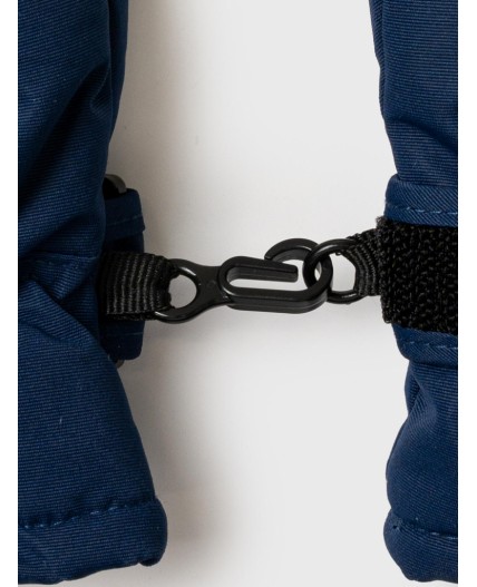 Варежки текстильные для мальчиков тёмно-синий