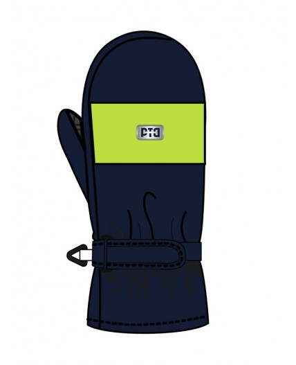 Варежки текстильные для мальчиков тёмно-синий