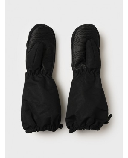 Варежки детские текстильные для девочек черный