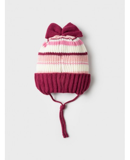 Шапка трикотажная для девочек разноцветный