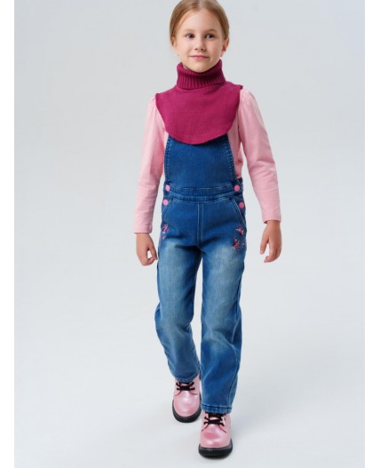 Воротник-манишка трикотажный для девочек розовый