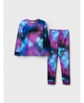 Термокомплект трикот. для девочек: фуфайка (футболка) с длин. рук, брюки для эпизод. использования разноцветный