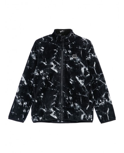 Куртка трикотажная для мальчиков черный,белый