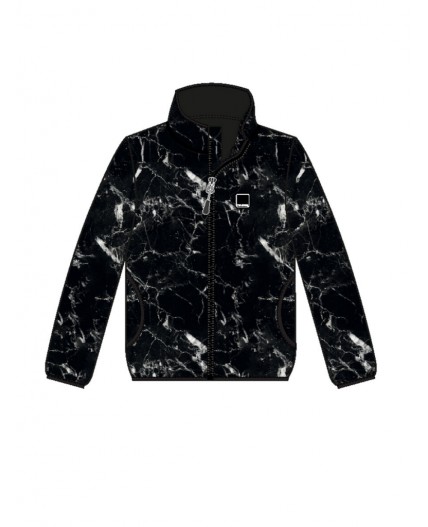 Куртка трикотажная для мальчиков черный,белый