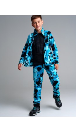 Комплект трикотажный для мальчиков: толстовка, брюки разноцветный