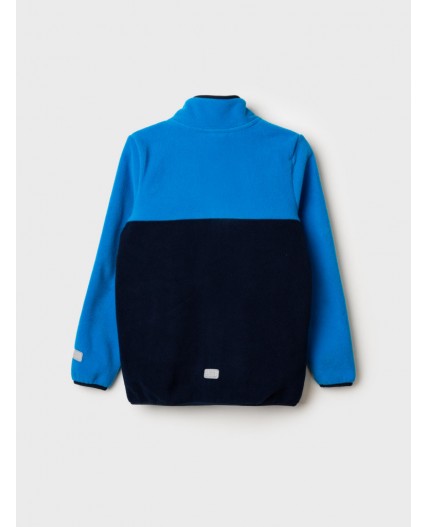 Куртка трикотажная для мальчиков голубой,тёмно-синий