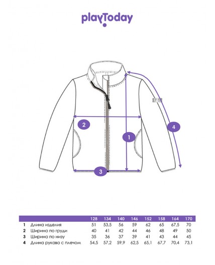 Куртка трикотажная для девочек разноцветный