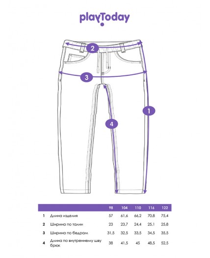 Брюки текстильные джинсовые утепленные флисом для девочек черный