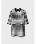 Платье трикотажное для девочек черный,белый
