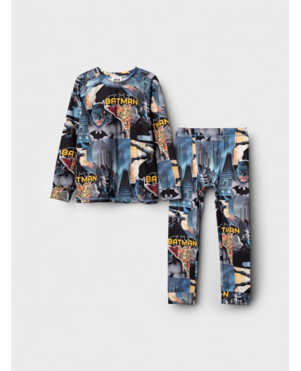 Термокомплект трикот. для мальчиков: фуфайка (футболка) с длин. рук, брюки для эпизод. использования разноцветный