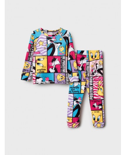 Термокомплект трикот. для мальчиков: фуфайка (футболка) с длин. рук, брюки для эпизод. использования разноцветный