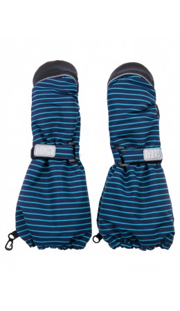 Варежки текстильные для мальчиков тёмно-синий,черный,голубой