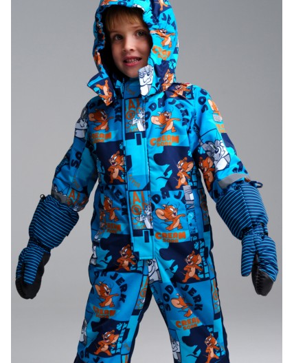 Варежки текстильные для мальчиков тёмно-синий,черный,голубой