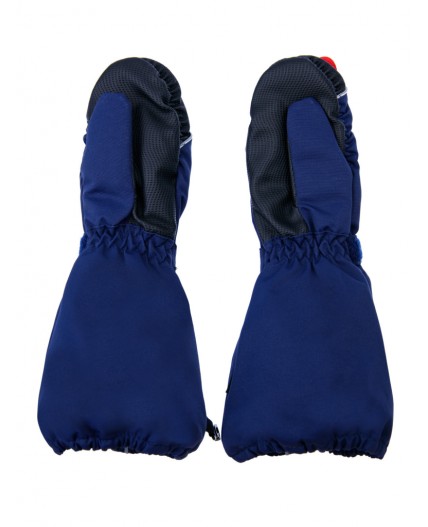 Варежки текстильные для мальчиков тёмно-синий