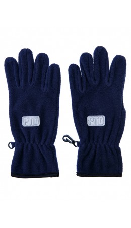 Перчатки трикотажные для мальчиков тёмно-синий