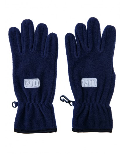 Перчатки трикотажные для мальчиков тёмно-синий