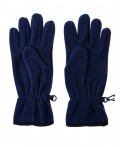 Перчатки трикотажные для мальчиков тёмно-синий