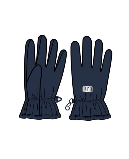 Перчатки трикотажные для мальчиков тёмно-синий