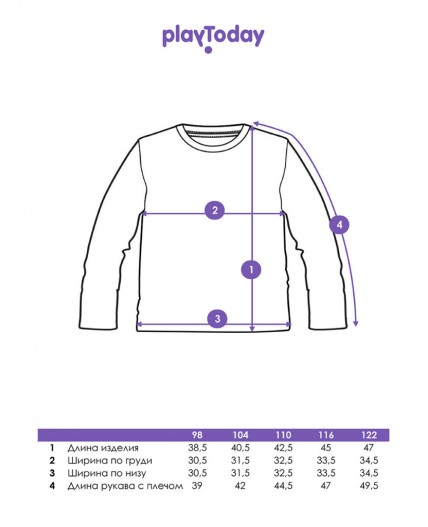 Фуфайка трикотажная для мальчиков (футболка с длинными рукавами) разноцветный