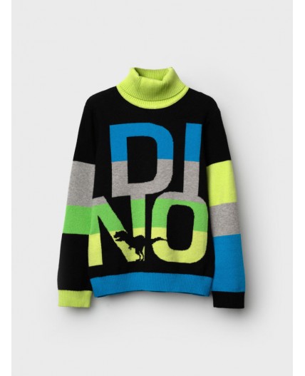 Свитер трикотажный для мальчиков разноцветный
