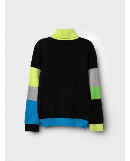 Свитер трикотажный для мальчиков разноцветный