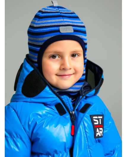 Шапка трикотажная для мальчиков разноцветный