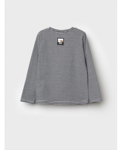 Фуфайка трикотажная для девочек (футболка с длинными рукавами) черный,белый,золотой