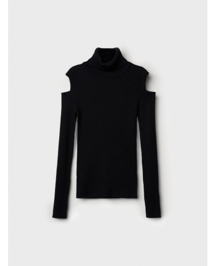 Водолазка трикотажная для девочек черный