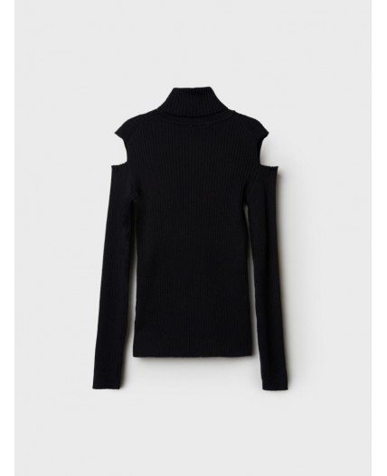 Водолазка трикотажная для девочек черный