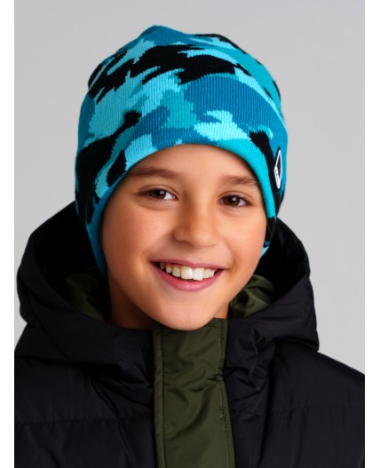 Шапка трикотажная для мальчиков разноцветный