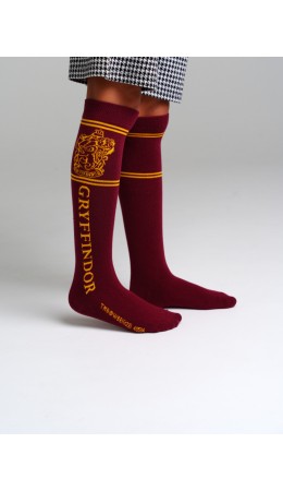 Гольфы трикотажные для девочек малиновый,жёлтый