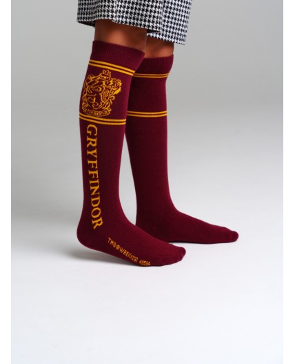 Гольфы трикотажные для девочек малиновый,жёлтый