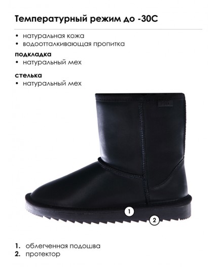 Сапоги для девочек черный