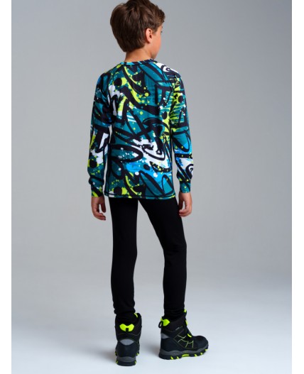 Термобрюки трикотажные для мальчиков для эпизодического использования черный